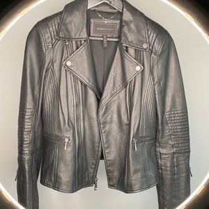 Black Moto leather jacket